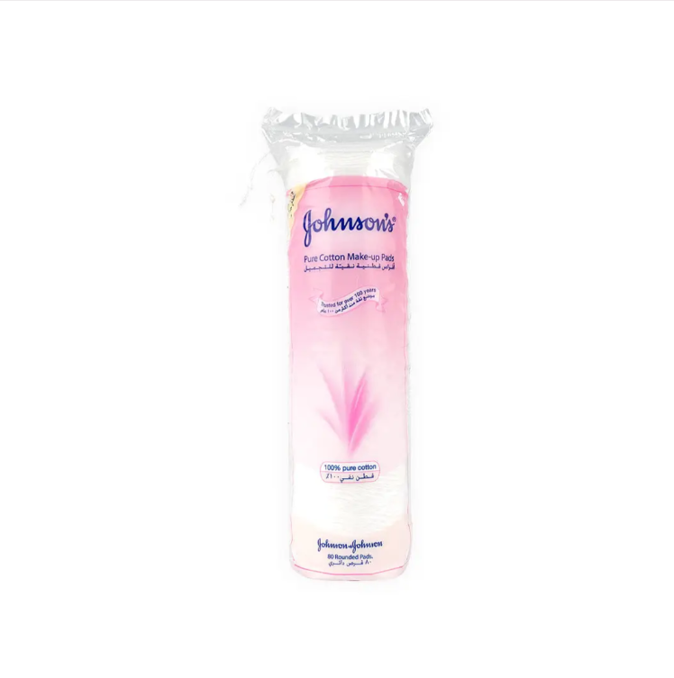 Johnson's Pure Cotton Makeup Pads 80Pcs